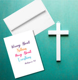 Worry About Nothing Encouragement Greeting Card, Religious