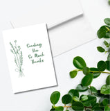 Sending You Much Thanks Greeting Cards, Floral
