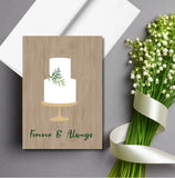 Forever & Always Wedding Engagement Greeting Card
