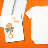 Oh Baby Greeting Card, Neutral