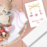 Welcome Little One Baby Girl Greeting Card