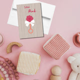 Tickled Pink Baby Greeting Card