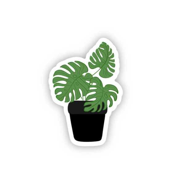 Plant Die-cut Sticker, Plant Shaped
