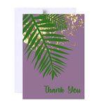 Hawaiian Leaves Thank You Greeting Card