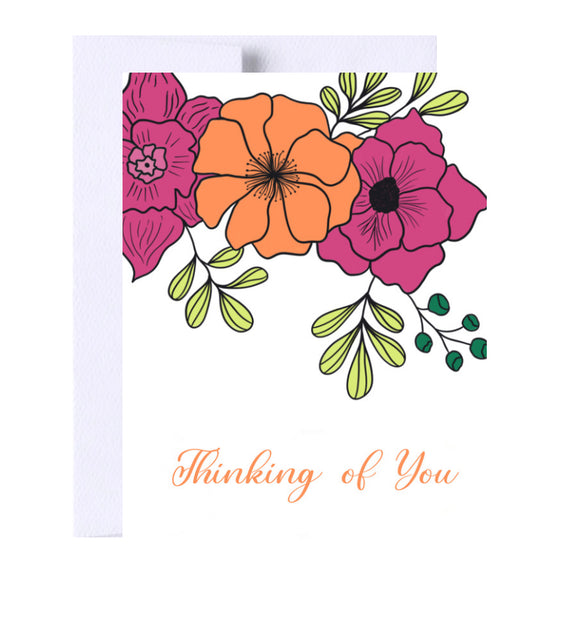 Thinking of You Card Flowers