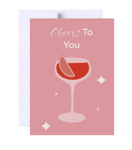 Cheers To You Congrats Card
