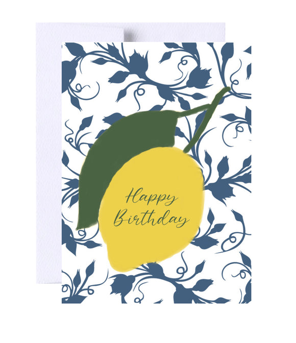 Happy Birthday Greeting Card, Lemons