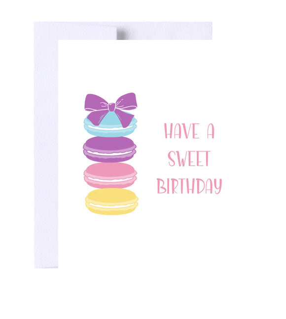 Have A Sweet Birthday Card, Macaroons