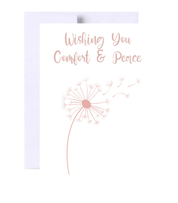 Wishing You Comfort Sympathy Card