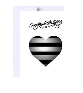 Congratulations Wedding Engagement Greeting Card, Heart