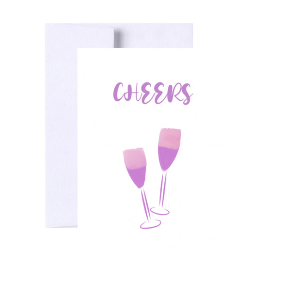 Cheers Wine Congratulations Greeting Card