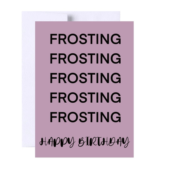 Frosting Birthday Greeting Card
