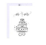 Ms and Mrs Wedding Greeting Card