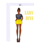 Lady Diva- Birthday Card