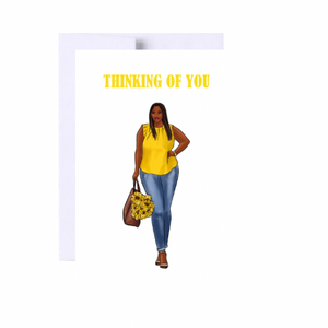 Thinking Of You- Sunflowers Greeting Card