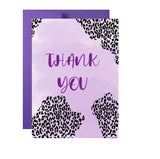 Cheetah Thank You Greeting Card