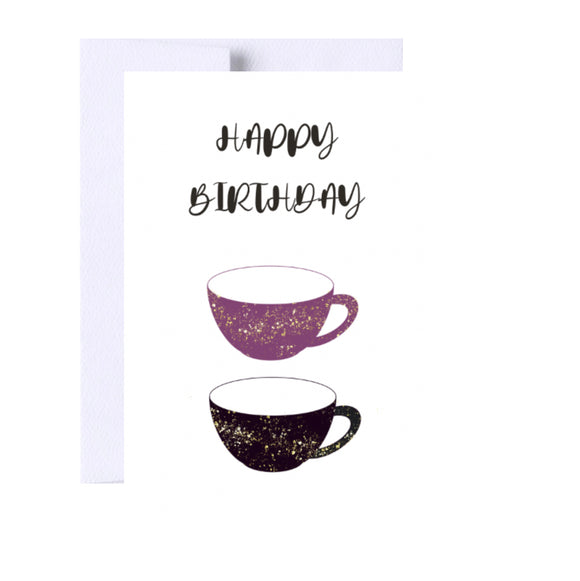 Happy Birthday Greeting Card, Tea