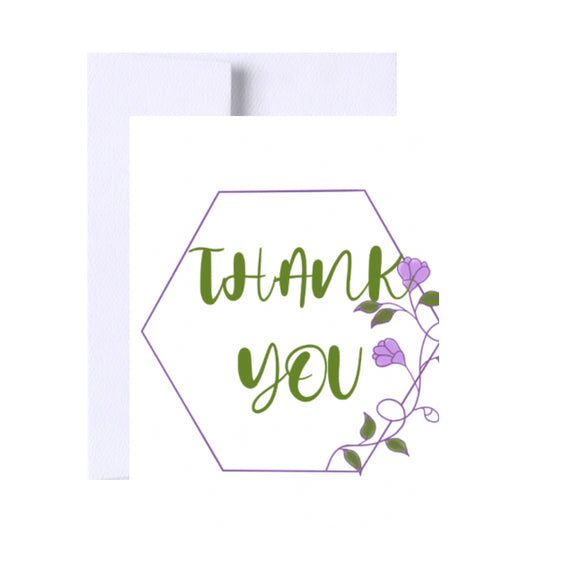 Thank You Floral Greeting Card