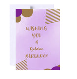 Golden Birthday Card Wishes