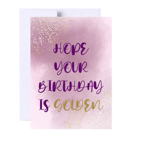 Golden Birthday Card