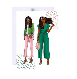 Live Green, Wear Pink Birthday Card