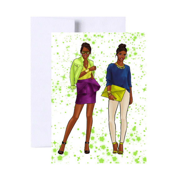 It Was All A Neon Dream Greeting Card