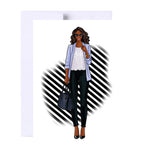 Act Like A Lady Think Like A Boss Birthday Card
