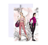 Friends Stay Fit Greeting Card