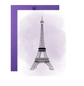 Bonjour Paris Birthday Card