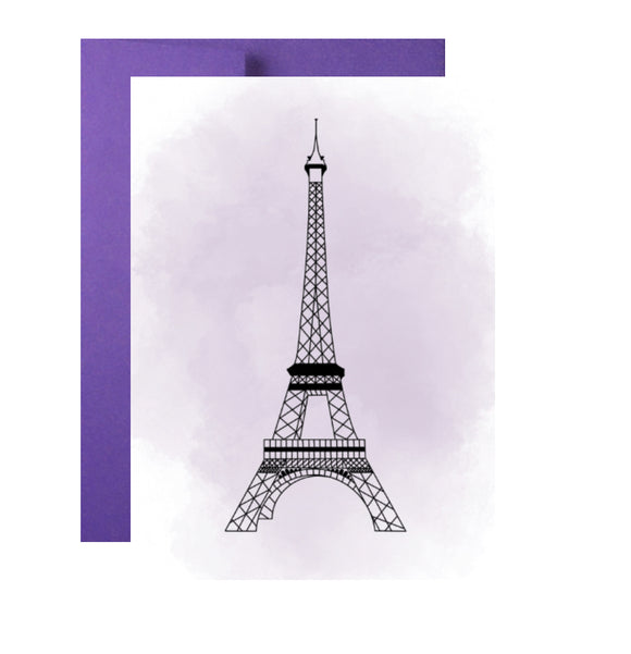 Eiffel Towe Birthday Greeting Card, Paris